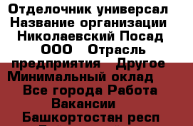 Отделочник-универсал › Название организации ­ Николаевский Посад, ООО › Отрасль предприятия ­ Другое › Минимальный оклад ­ 1 - Все города Работа » Вакансии   . Башкортостан респ.,Баймакский р-н